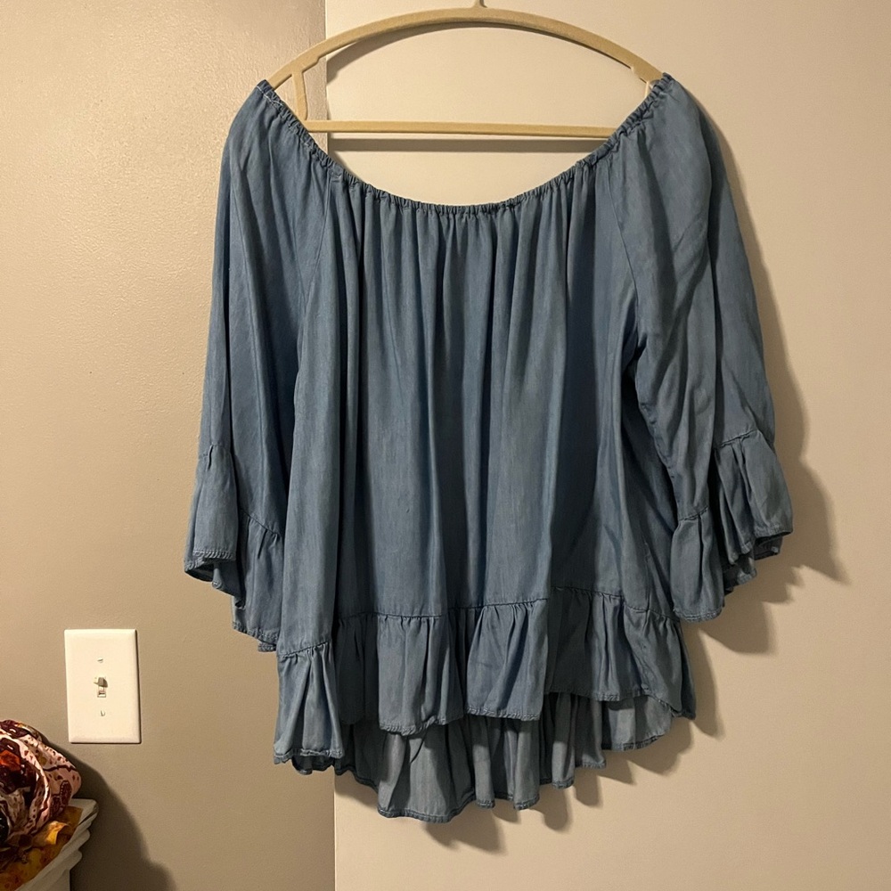 Denim top